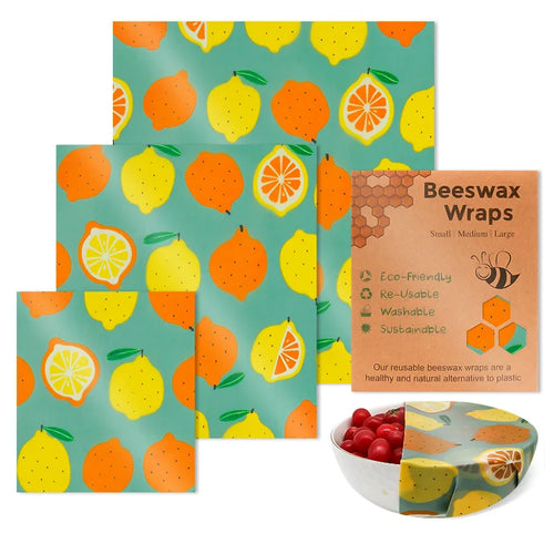 Herbruikbare Bijenwas Wraps — Set van 3