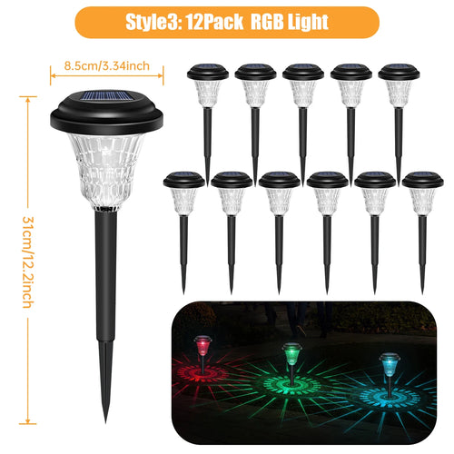 Solar Tuinlampen — RGB & Warm Wit Padverlichting