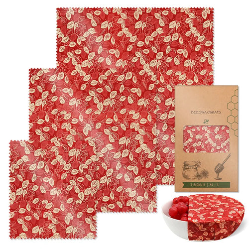 Herbruikbare Bijenwas Wraps — Set van 3