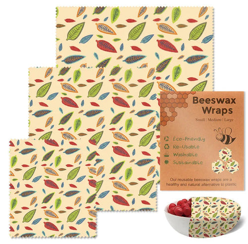 Herbruikbare Bijenwas Wraps — Set van 3