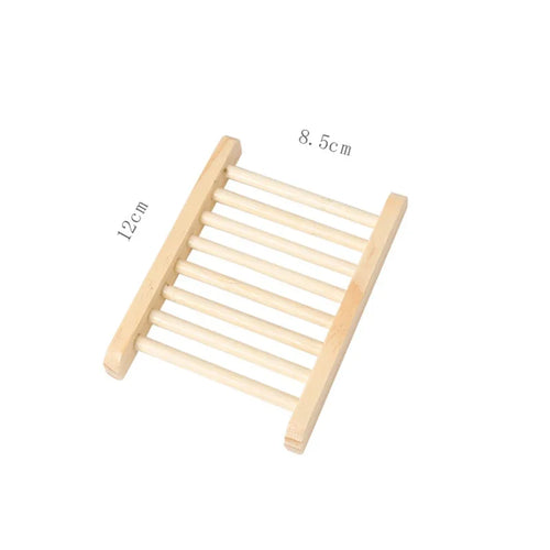 Natuurlijk bamboe zeepbakje met afvoerdesign voor een opgeruimde en duurzame badkamer.