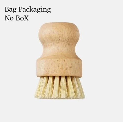 Eco keukenborstels met natuurlijke vezels voor het reinigen van pannen, glazen en servies.