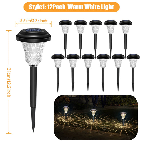 Solar Tuinlampen — RGB & Warm Wit Padverlichting